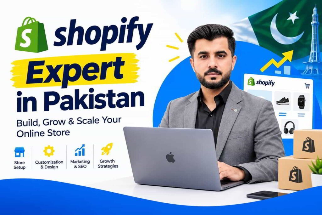 Shopify expert in Pakistan helping entrepreneurs build and grow an online store.